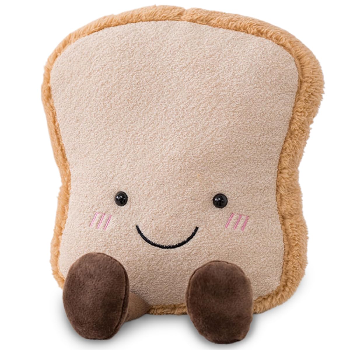 BSNRDX Cute Plush Toys for Kids Funny Bread Shape Plush Toy Cushion, Soft Plush Toy Toast Cut Bread Cushion