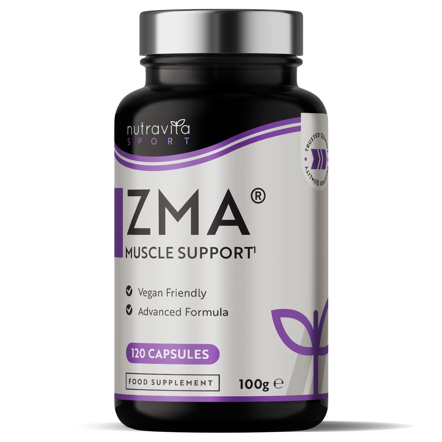 ZMA High Strength - 120 Vegan Capsules - Test Booster - Contributes to Testosterone Levels, Normal Muscle Function & Energy Yielding Metabolism - Zinc Magnesium & Vitamin B6
