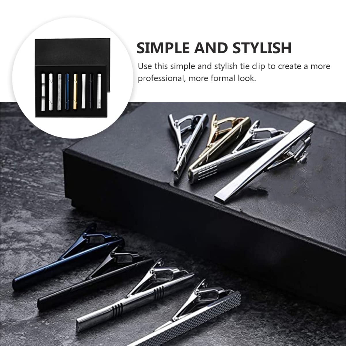 LIFKOME Clips De Corbata De Los Hombres Padrinos De Boda Remolino Cuello Borgoña Pisacorbatas Hombre Sujeta Corbatas Clip De Corbata De Cobre Clip De Corbata De Moda