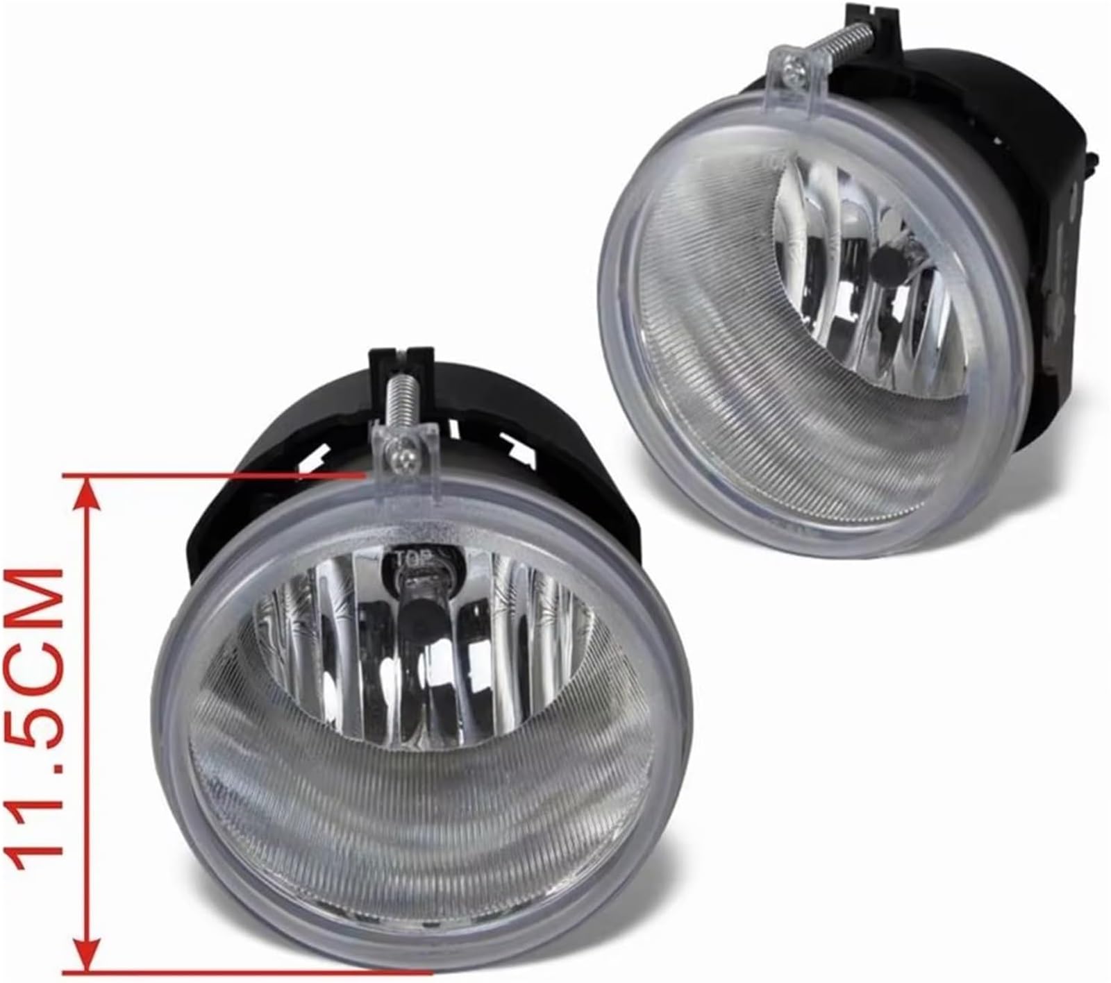 Luce per auto Gruppo ottico anteriore per Jeep per Grand per Cherokee 2004-2010 Fendinebbia alogeno Faro(Clear lens)
