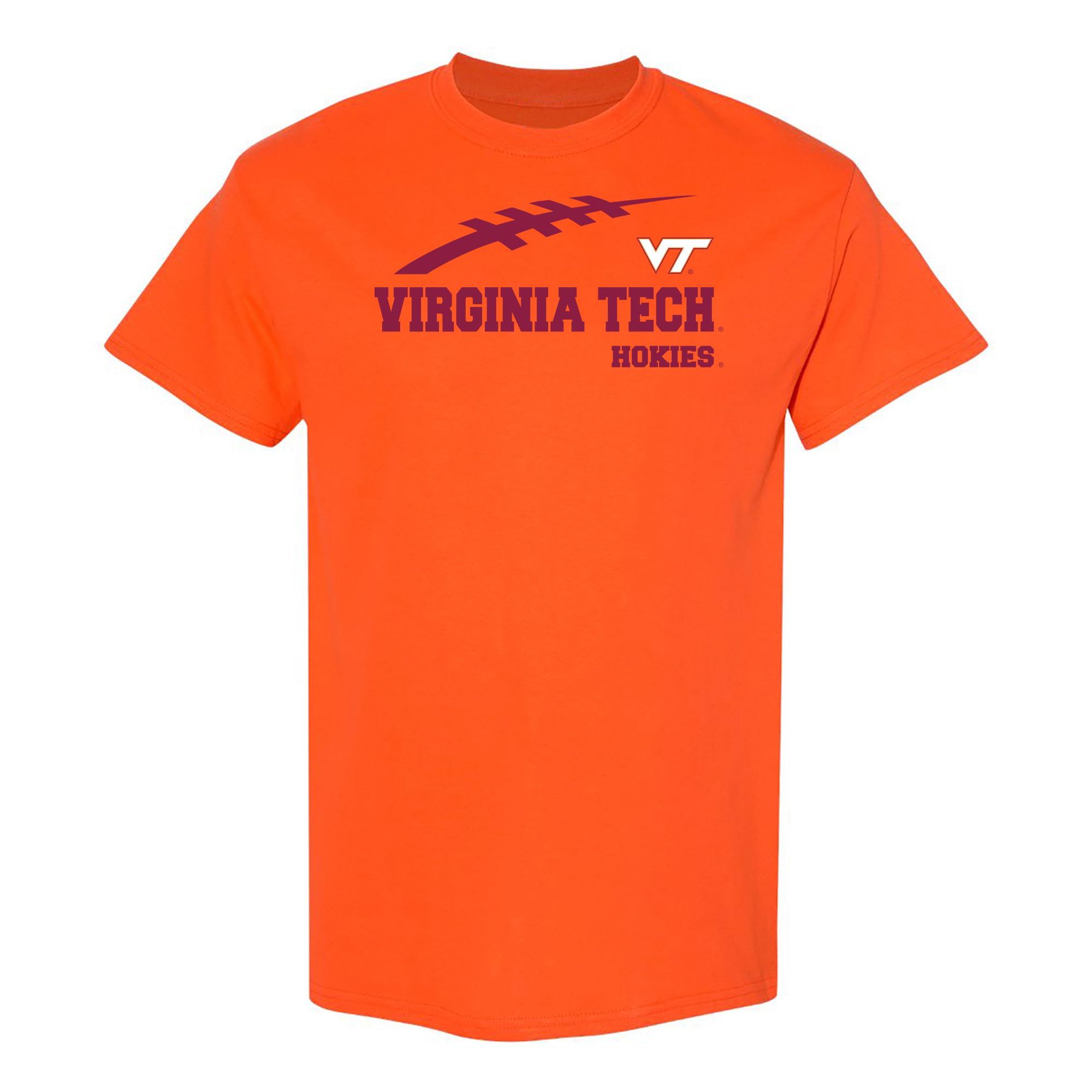 NCAA Football Horizon, Team Color T Shirt, College, University, Virginia Tech Hokies Orange, XXL — image 1