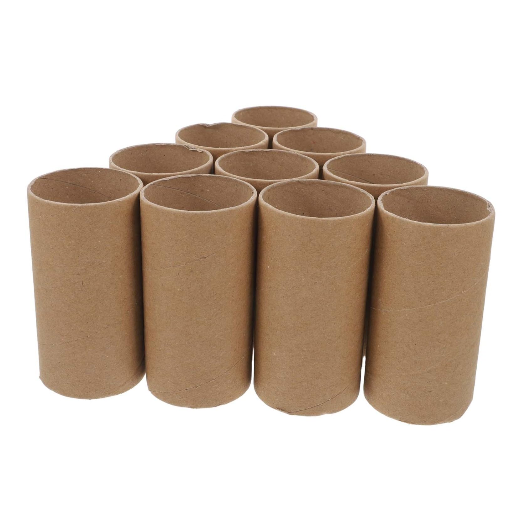 Uonlytech 30PCS Creative Cardboard Tubes for DIY Art Projects Durable Rolls for Childrens Drawing Crafting and Imagination Wood Color