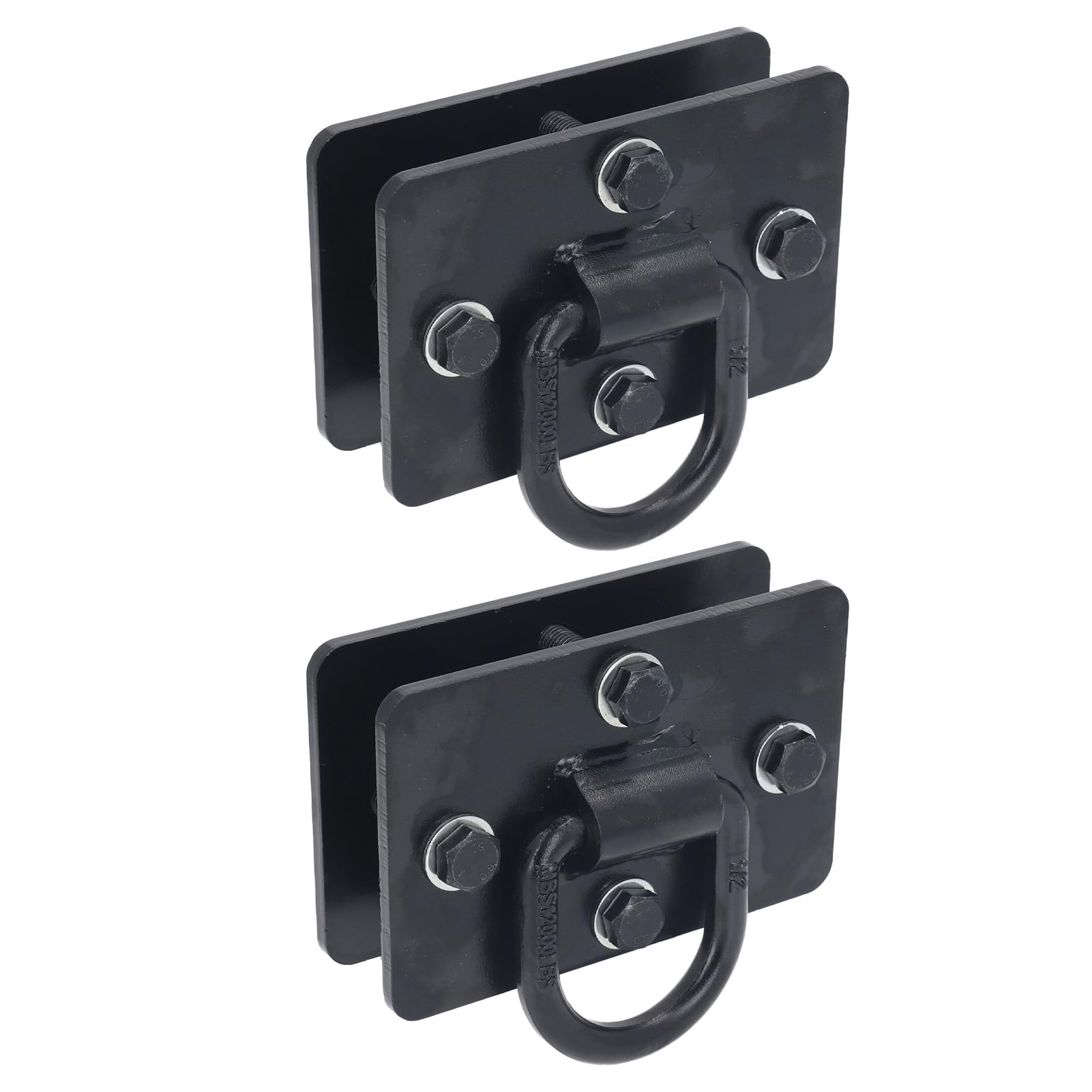 FILFEEL Anillos en D para Remolques, 2 uds., Resistentes Empotrados en Puntos de Anclaje de Amarre, Capacidad de 12000 Libras para Plataforma de Camión y Piso de Remolque