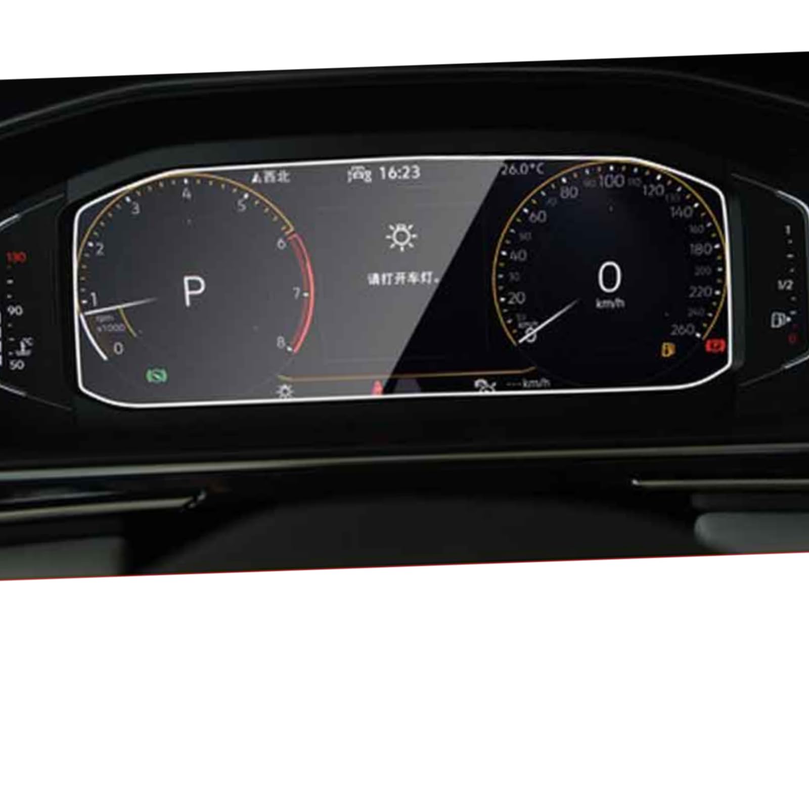 Protector de pantalla para salpicadero VW Nivus, película antiarañazos de vidrio 6