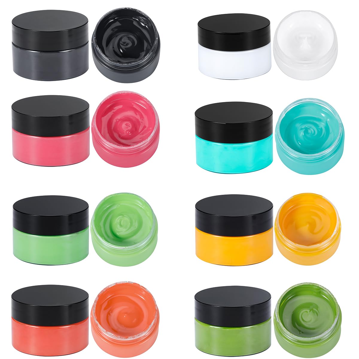 8-Color Chalk Paste Paint Set,Professional Fabric &amp; Stencil Paint for Silk Screen Applications, Multi-Surface DIY Paint for Wood, Canvas, T-Shirt &amp; Home Decor Projects