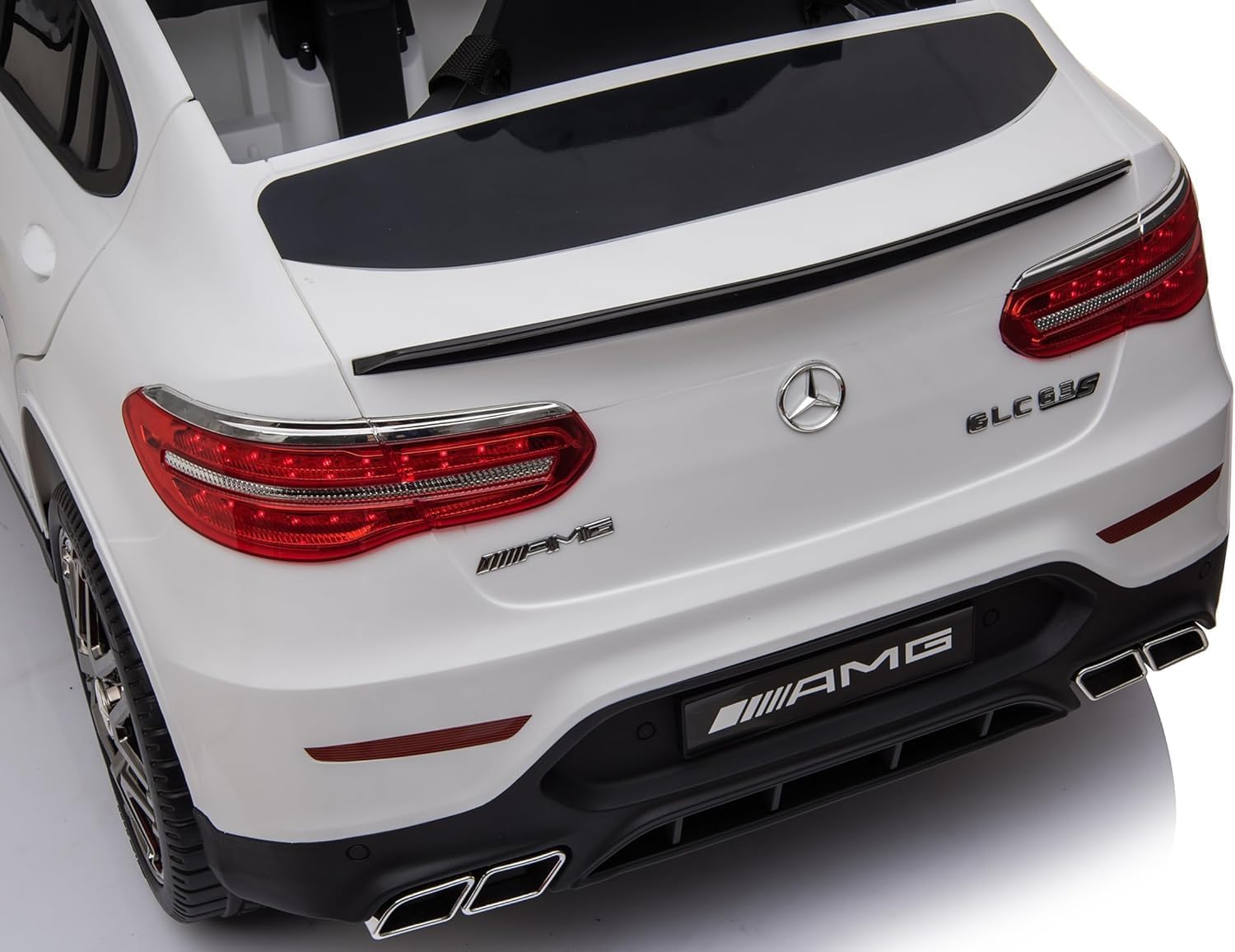 Macchina Elettrica per Bambini 12V Mercedes GLC 63 AMG Auto Elettrica con Ruote in Gomma Telecomando Porte Apribili Full Optional