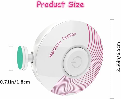 Miniatura 6 de Cortador de uñas eléctrico para bebé, lima de uñas para bebé, con 6 cabezales de molienda, kit de cuidado de uñas seguro y silencioso para recién