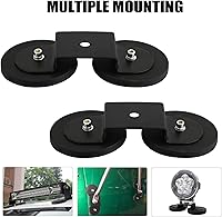 Vista 6 de PACEWALKER Soporte magnético para barra de luz, 2 unidades, soporte universal para luz de trabajo, con ventosa fuerte y bota de goma para lámpara