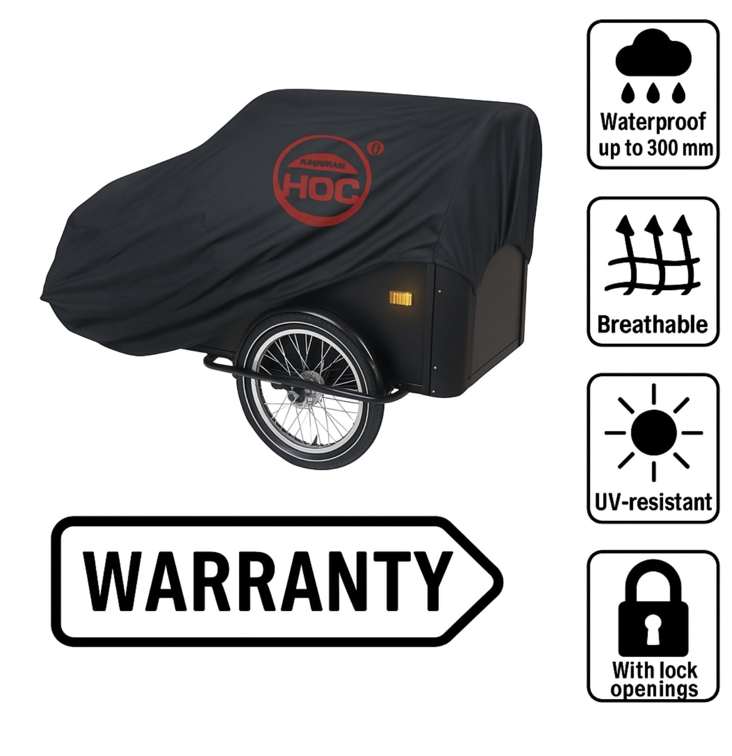 CUHOC BBQ hoes geschikt voor de Weber Master Touch | Diamond | 65x70