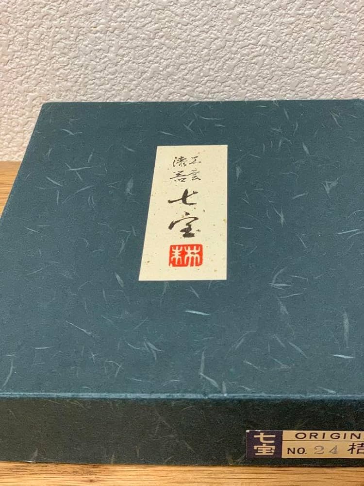 Amazon.co.jp: 工芸漆器 七宝 桔梗 書道具セット 金箔 漆塗 墨