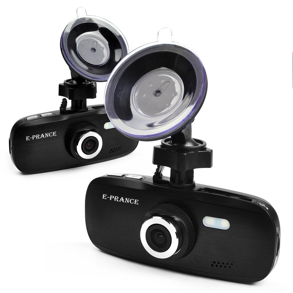 E-PRANCE® New FHD 1080P 30FPS G1W Black Car Dashboard Video Camera with Novatek NT96650 + 2.7 inch Screen + 140 Degree Wide Angle Lens + Night Vision + G-Sensor + H.264 w/8GB Memory Card