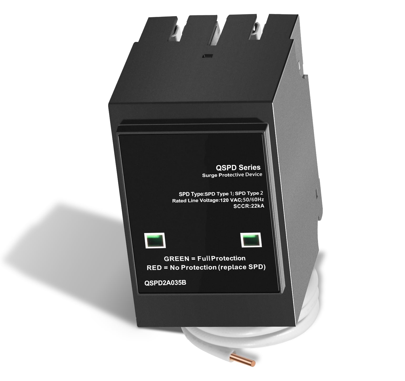 Replacement for Siemens QSPD2A035B 3 Wire Surge Protection Device 1 Phase, 120/240 VAC, 35 kA SCCR, 2 Pole-picture-29