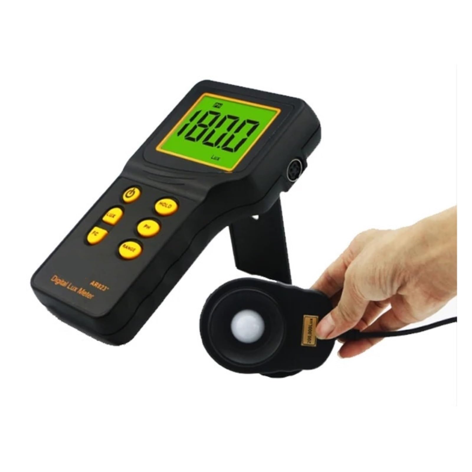 Medidor de Tinte, Fotómetro Digital AR823 Lux de Alta precisión 1-200.000