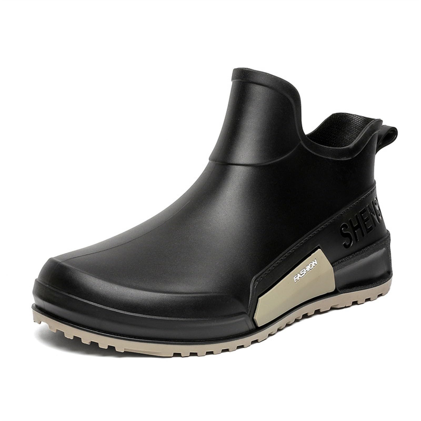 Zapatos de Lluvia para Mujer Calzado cómodo sin Cordones diseño Moderno Ideal días lluviosos Conjuntos Informales Impermeables Todas Estaciones