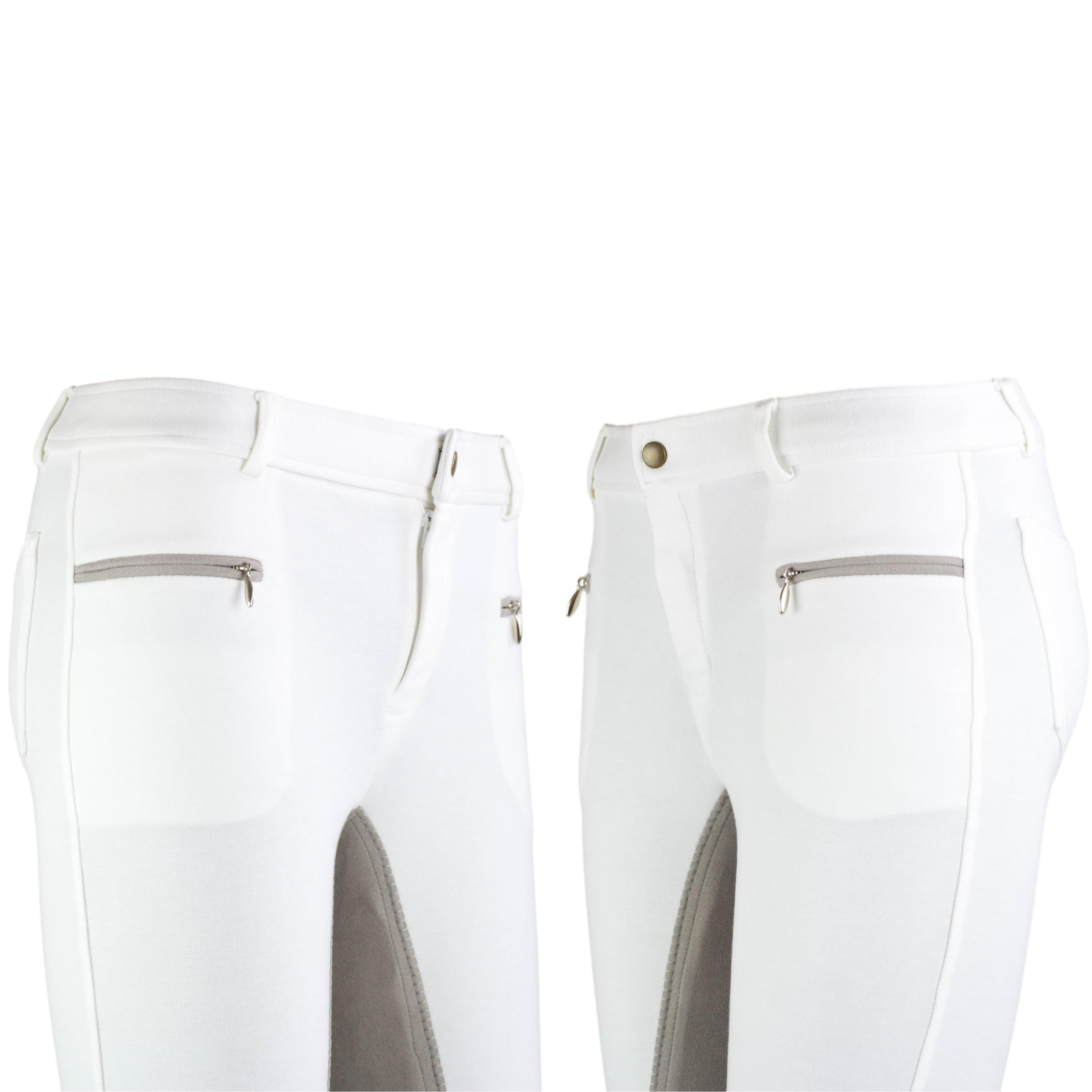 RL24 - Kinder-Reithose Flex Basicline | Reiterhose für Mädchen & Jungen | 3/4 Besatz aus Wildlederimitat | hautfreundlich, atmungsaktiv & elastisch | Unisex Reitleggings in vielen Farben & Größen