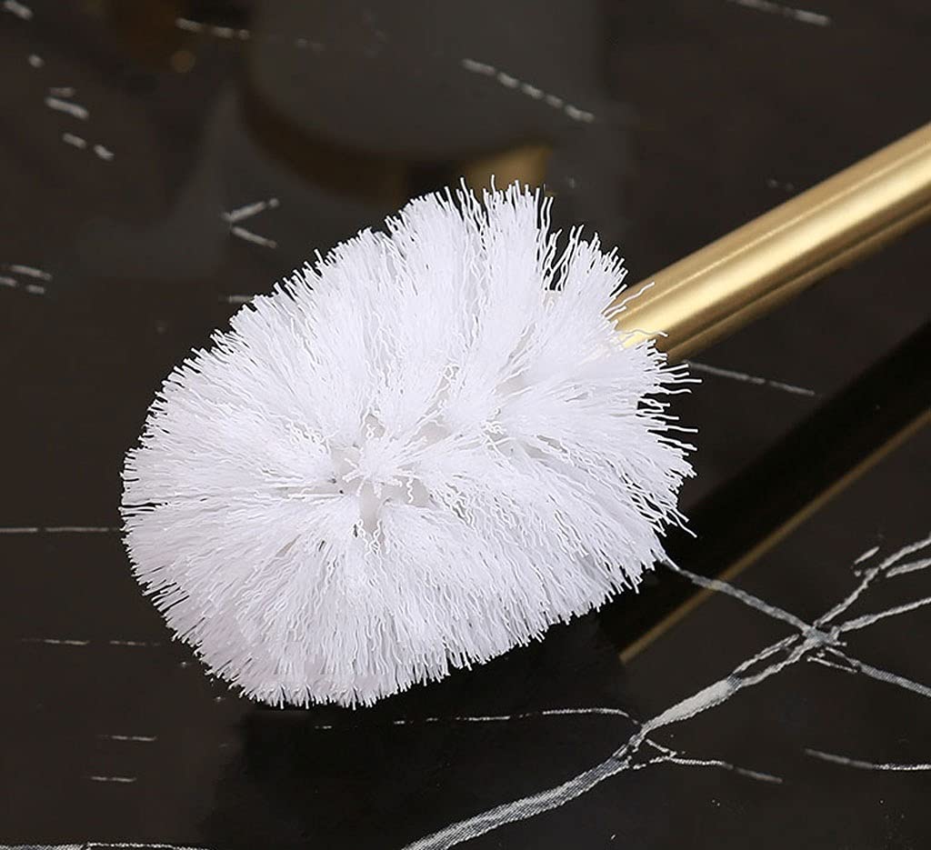 Uchwyt na szczotkę toaletową Szczotka do WC naścienna Szklany korpus Szczotka do WC Nowoczesny Design Szczotka do WC Domowe Czyszczenie Łazienki Złoty Zestaw Szczotek Wc Uchwyty na szczoteczki toaleto