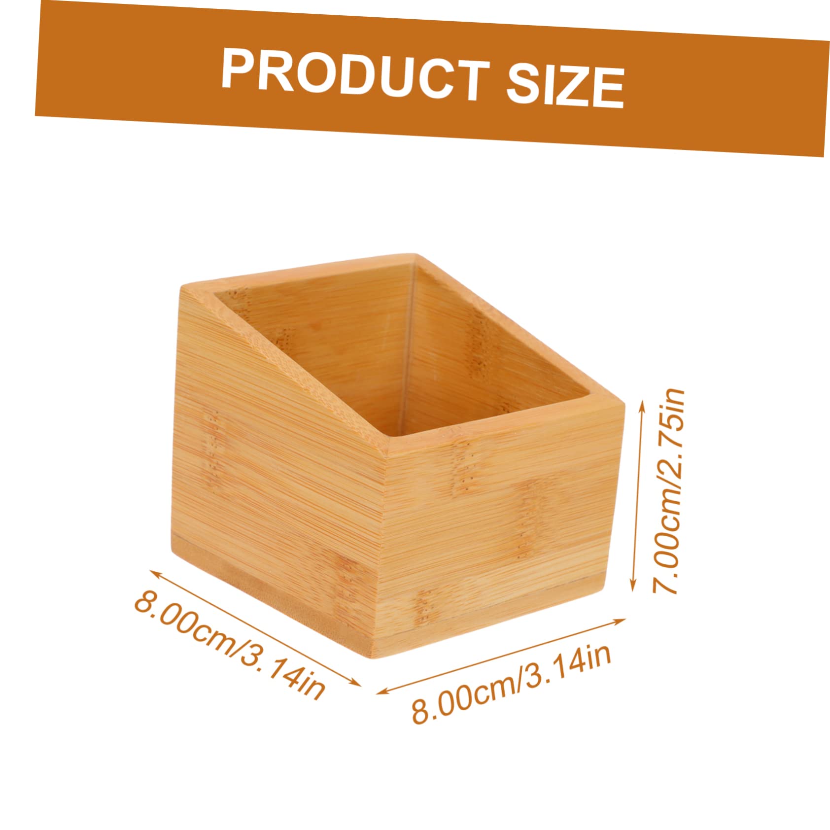 Mobestech 1Pc Wooden Tea Bag Storage Box Multi Function Case for Tea Bags Sugar Packets and Items Elegant Design for Home Kitchen Office Use