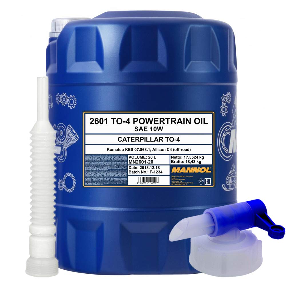 MANNOL 20L to-4 Powertrain Oil SAE 10W Traktor GETRIEBEÖL