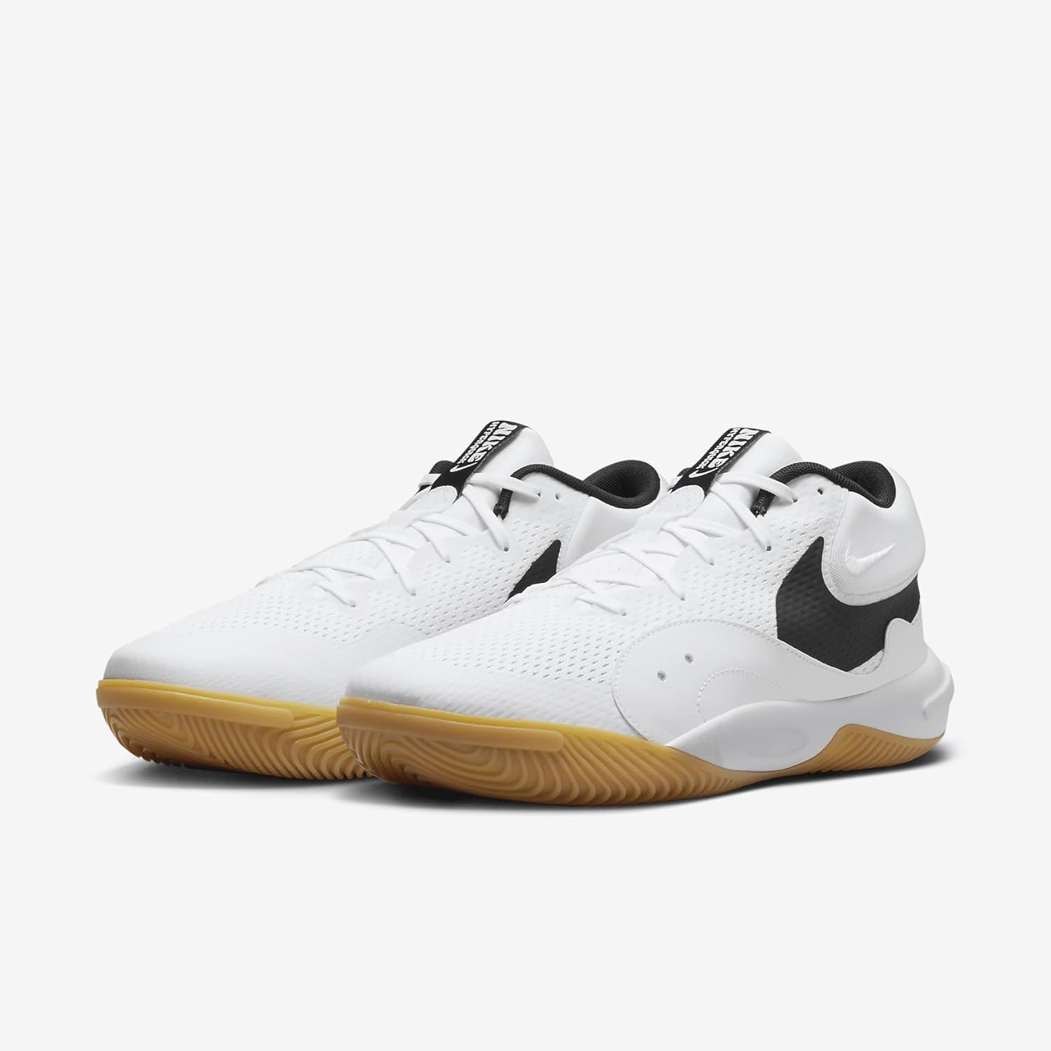 Nike Hyperquick Volleyball Shoes (FN4678-100, White/Black) Size 13