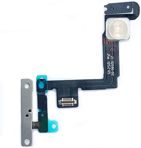 Johncase Nuevo interruptor de control de botón de encendido OEM + luz de flash + cable flexible de micrófono con piezas de repuesto de soporte