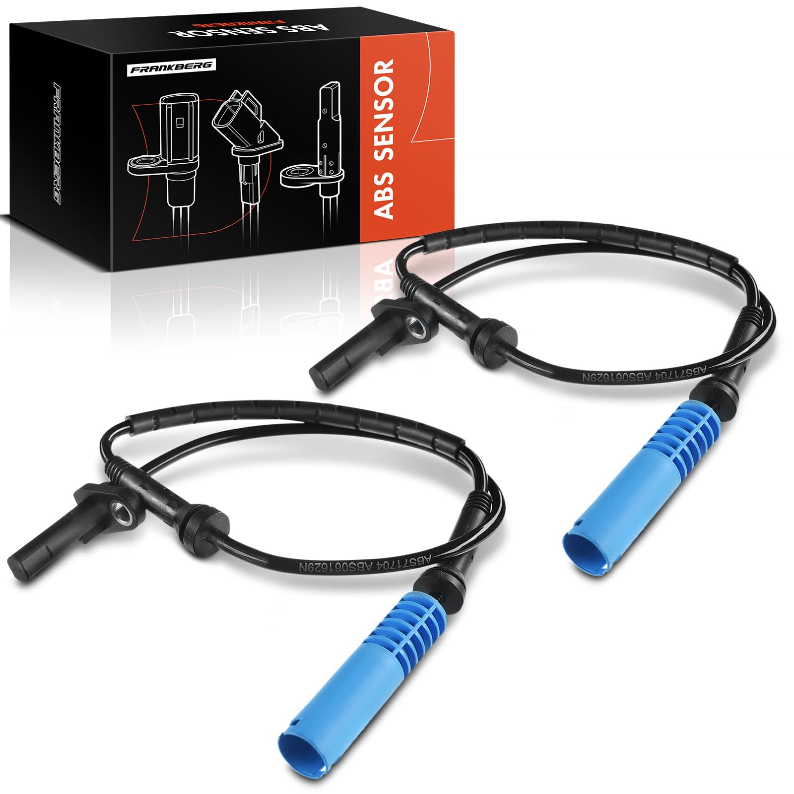 Frankberg 4x Sensores de velocidad ABS Compatible con X5 E53 3.0d 3.0i 4.4i 4.8is 2003-2006 Replace# ALS439,34526771705