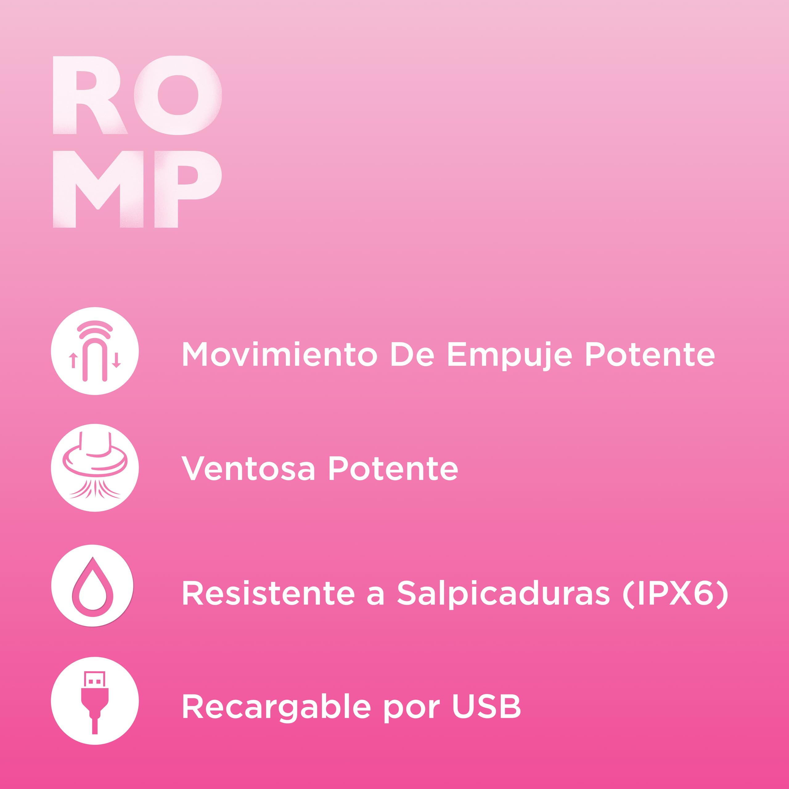 ROMP Jiggle Consolador Vibrador con Empuje para Mujer | Juguete Sexual con Ventosa Fuerte | 6 Intensidades y 4 Patrones | Silicona Recargable Resistente al Agua | Placer Manos Libres
