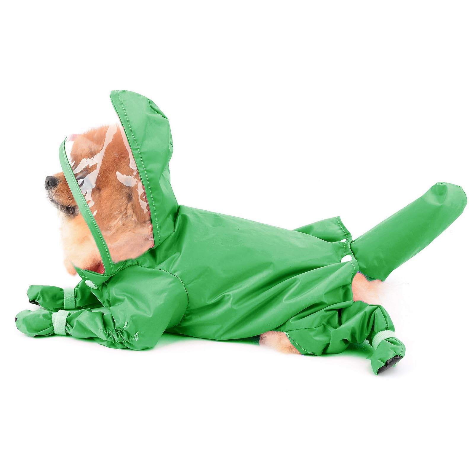 Spark Paws Rain Jacket SMALLLEE_LUCKY_STORE Cute Frog Dog Raincoat
