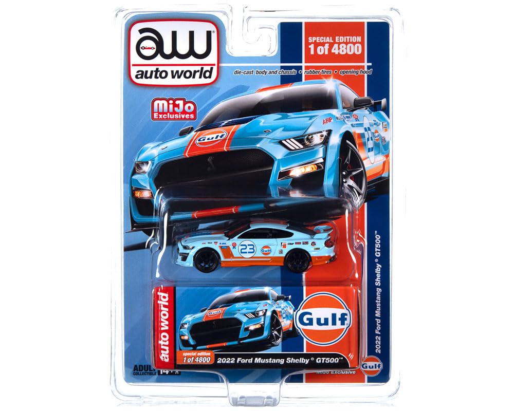 Amazon.com: 2022 Shelby GT500#23 Light Blue with Orange
