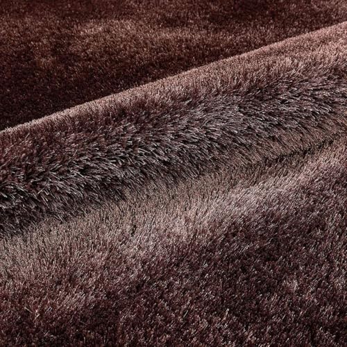 Image of Handcrafted Microfiber Chiku Shaggy Carpet 3x3 Feet Square with Thick Soft Plush Pile, Anti Slip Backing, Ideal for Living Room, Bedroom, Hall and Home Interior Decoration