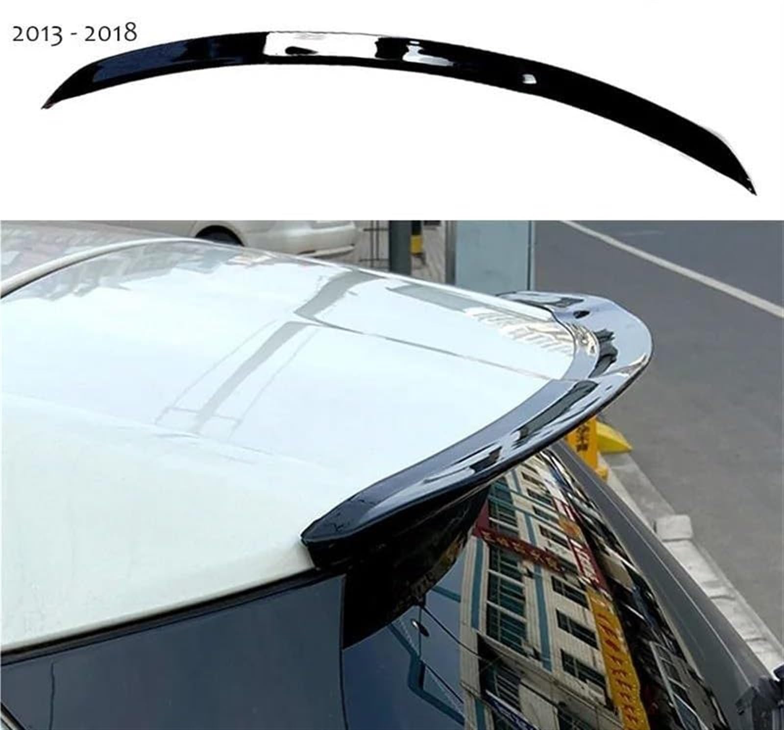 Ailerons de Coffre arrière de Voiture, for Mercedes-Benz, for Classe A, for hayon A180 A200, for W176 A200, for A260 2013-2018 Ailes de becquet de Coffre arrière Toit Aileron Arrière Universel