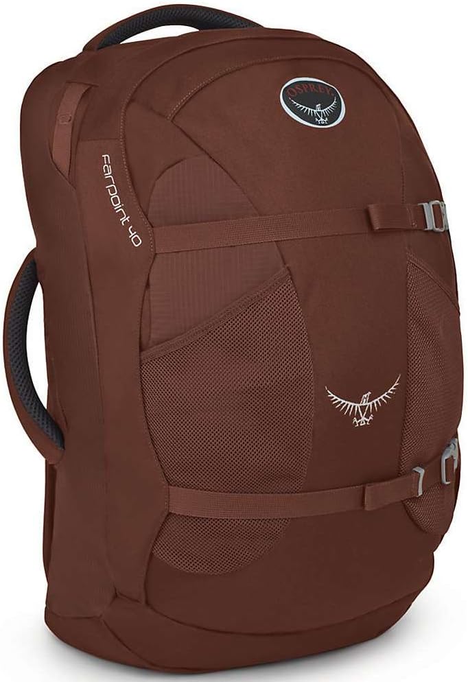 Osprey Farpoint 40 Travel Backpack (2015 Model), Mud Red, Medium/Large