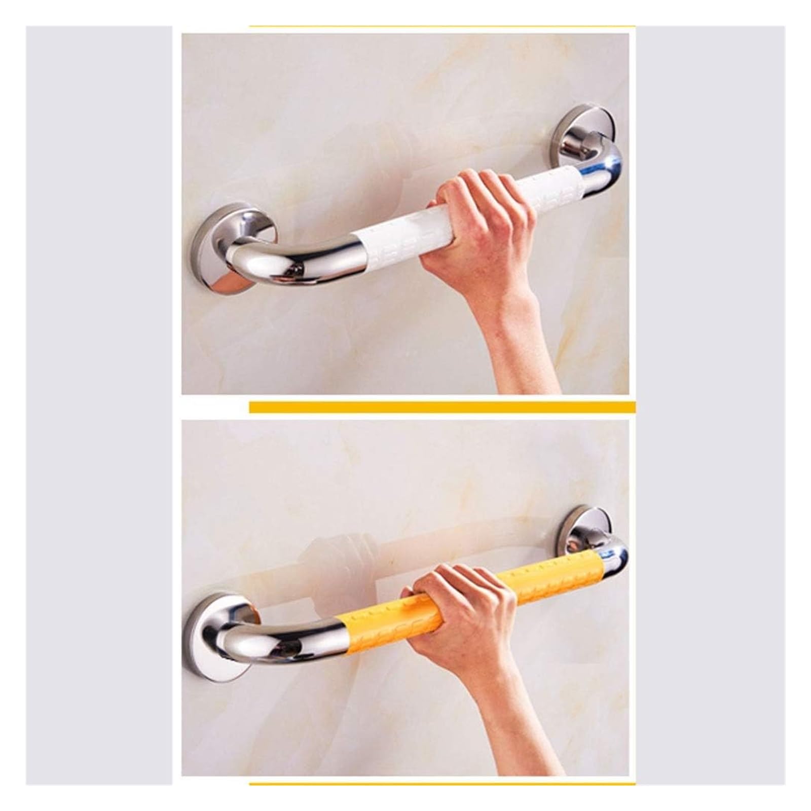 Asideros de baño Pasamanos de Acero Inoxidable Pasamanos de Seguridad para bañera y Ducha Asidero para discapacitados para Pared Asidero de Seguridad Resistente para Ducha y bañera