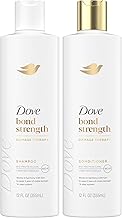 Dove Bond Strength Shampoo & Conditioner Set – Daily Strengthening Treatment for Dry, Damaged Hair, 12 Oz Ea