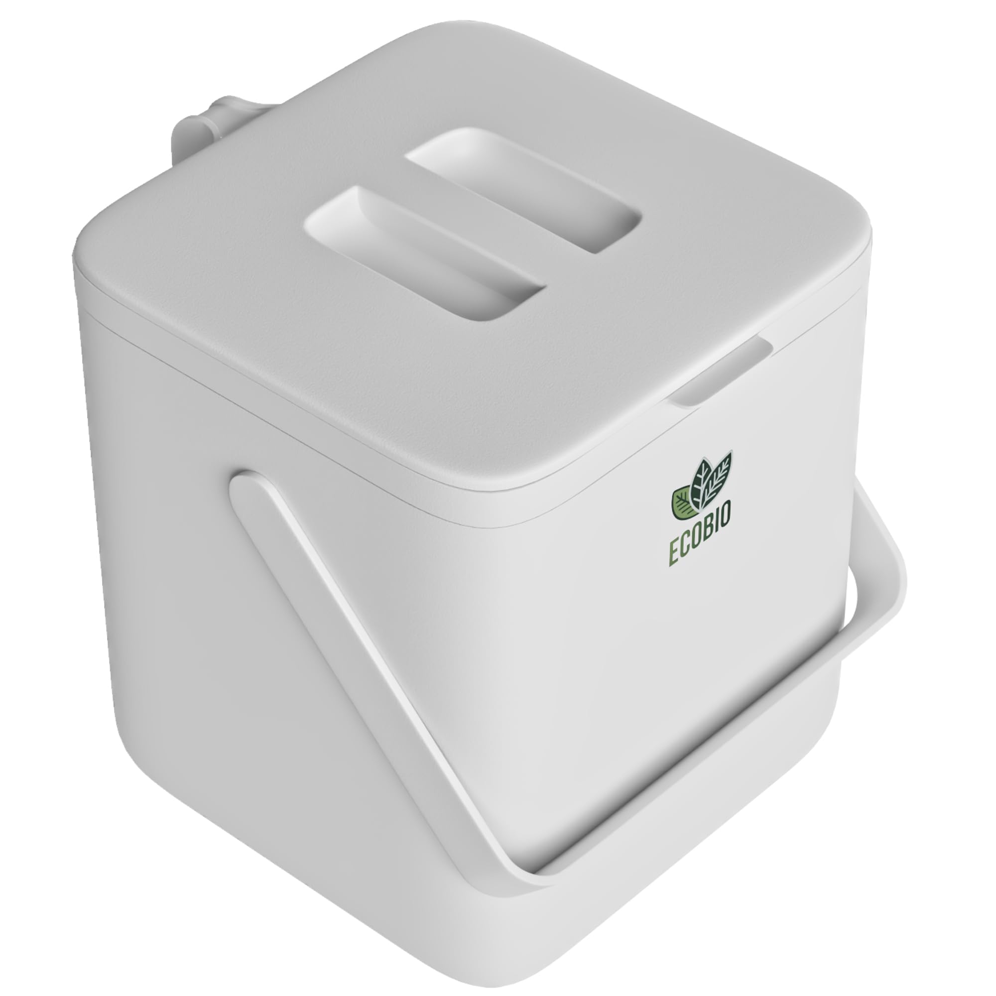 EcoBio Compostbak voor keuken, 7 l, biologische afvalemmer met deksel