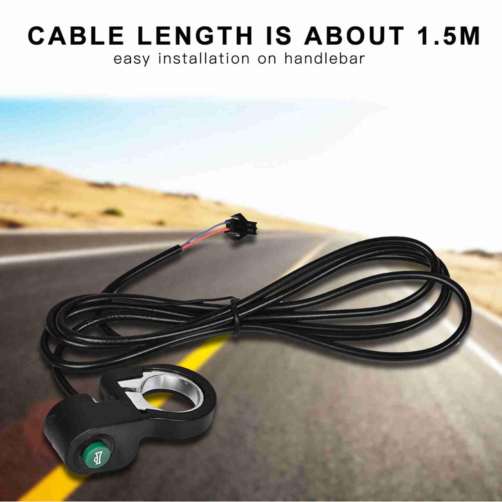 Motorcycle Handlebar Switch, Motorcycle Handlebar on Off Switch Scooter Electric Fits 22.5mm Diameter