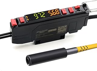 Photoelectric Switch Photoelectric Sensor, Identifying Color Fiber Amplifiers, with Color Amplifier + M6 Optical Fiber + Focusing Mirror, for Detecting Color Printing Marks On Bags