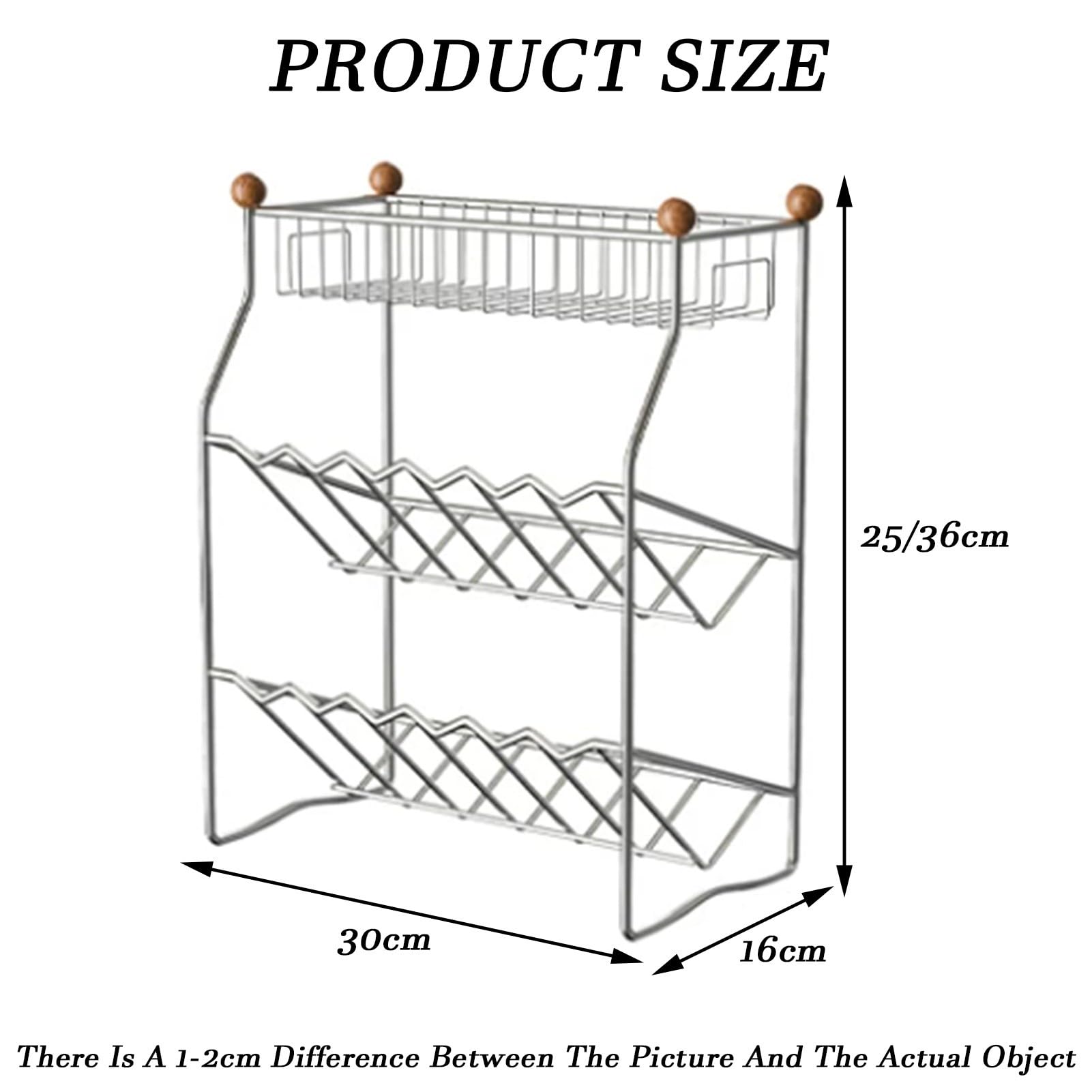 Estante De Especias De Acero Inoxidable/organizador De Encimera De Cocina