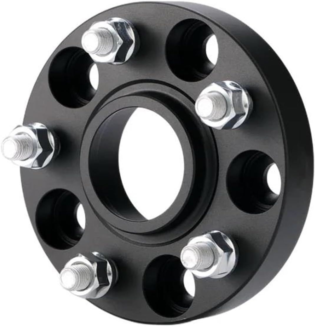 Wheel Spacers Shims Plate PCD 5x112 CB 66.6mm Wheel Spacer Adapter M14x1.5 For Mercedes For Benz Forged Aluminum Alloy 1 Piece(Black,30mm)