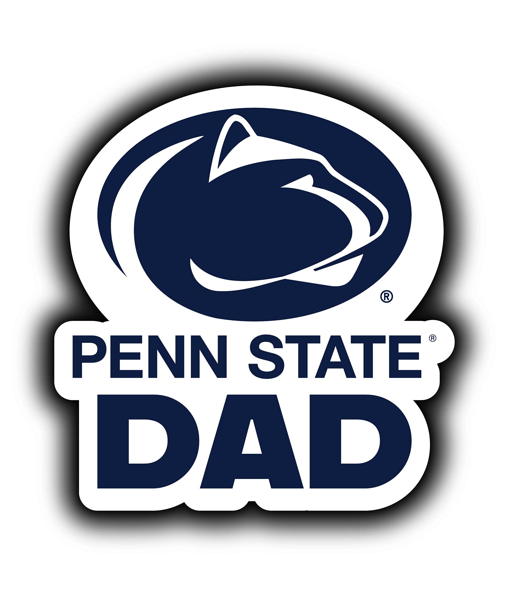 Penn State Nittany Lions 4-Inch Proud Dad Decorative Decal Officially Licensed Collegiate Product