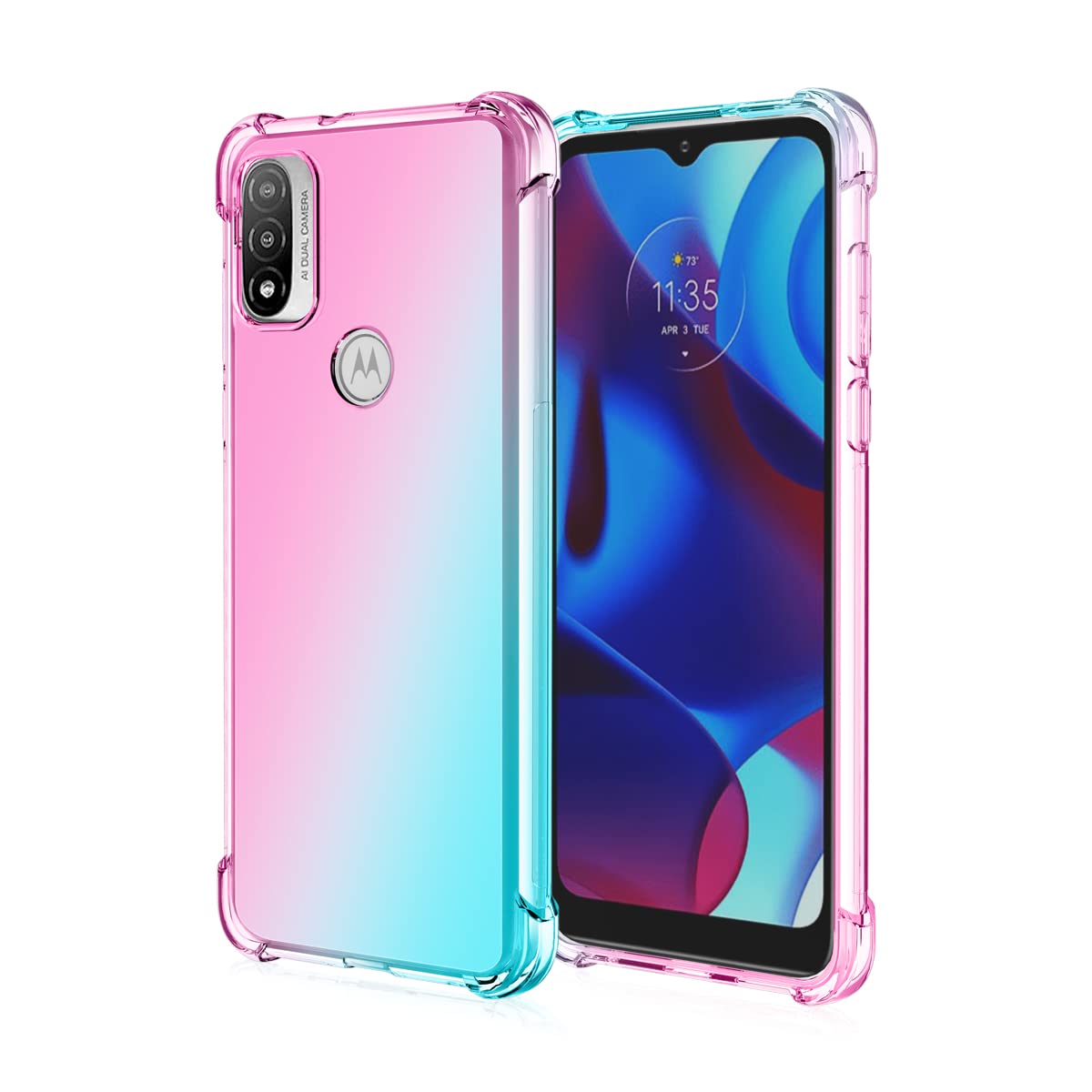 Custodia Per Motorola Moto E20 | Cover In TPU Morbido Con Angoli Rinforzati, Antiurto, Colori Vivaci, Bumper Sottile - 2