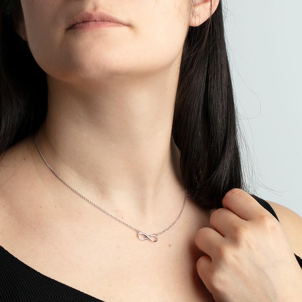 LOTUS SILVER Collar Mujer Plata de Ley 925 | Collares Mujer, Regalo de Cumpleaños, Aniversario, San Valentín, Madre y más LP1224-1/2, Colección Trendy