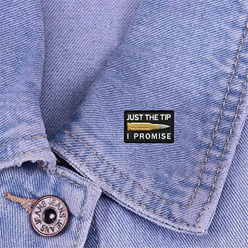 Just The Tip I Promise Embroidered Patches Iron On or Sew On Patch Tactical Military 3D Decorative Patches Embroidery Badges for Jackets Clothing - Image 4