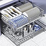 Installez facilement notre panier métallique extensible sur vos portes de tiroir ou d'armoire. Ce rail coulissant polyvalent s'adapte parfaitement aux côtés des armoires. Besoin d'aide pour choisir la bonne taille pour vos armoires ? Contre
