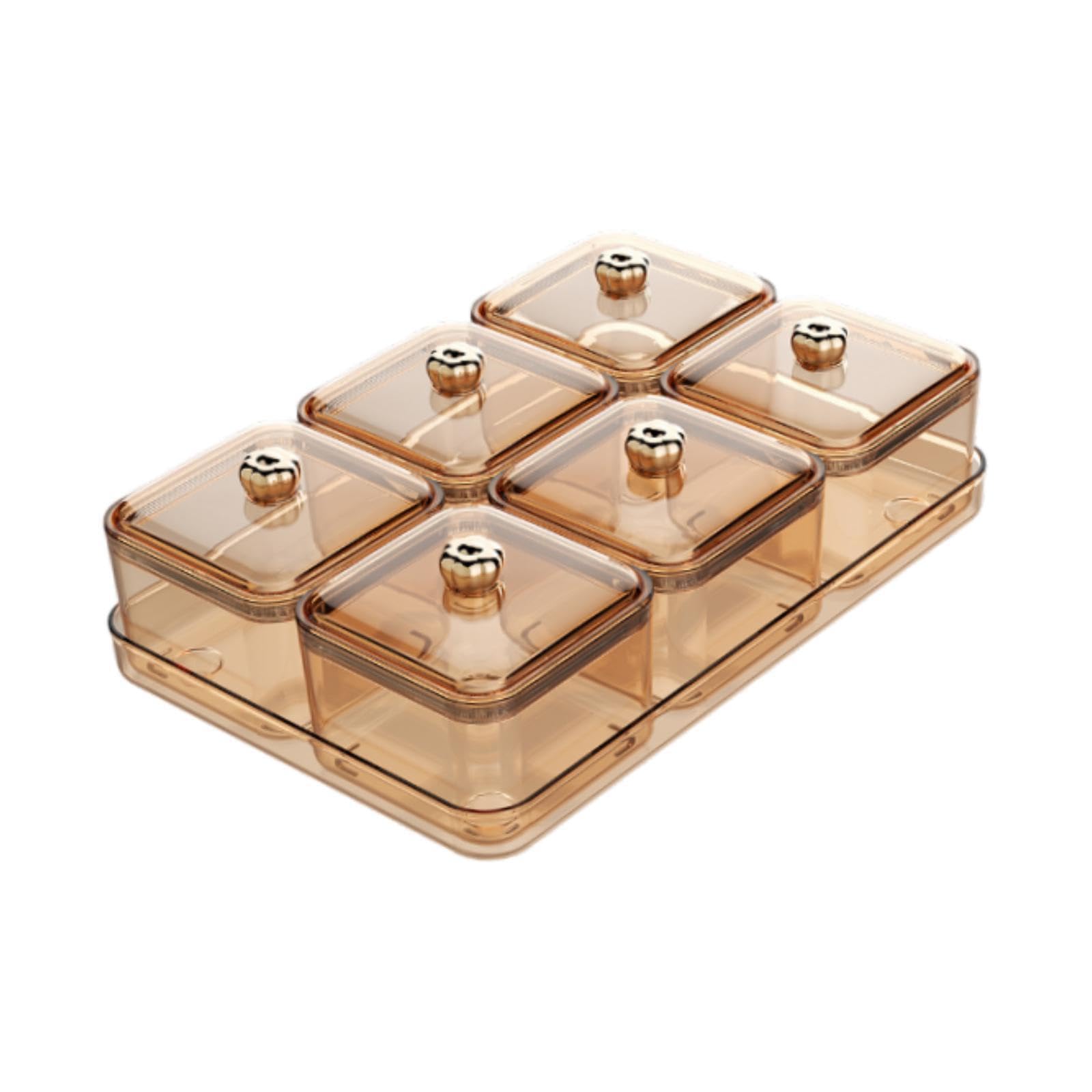 PIXZCSA Multifunctional Snack Serving Tray For Holding Dried Fruits Nuts And Treats Snack Storage Container Appetizer Serving Platter With Tray Multifunction