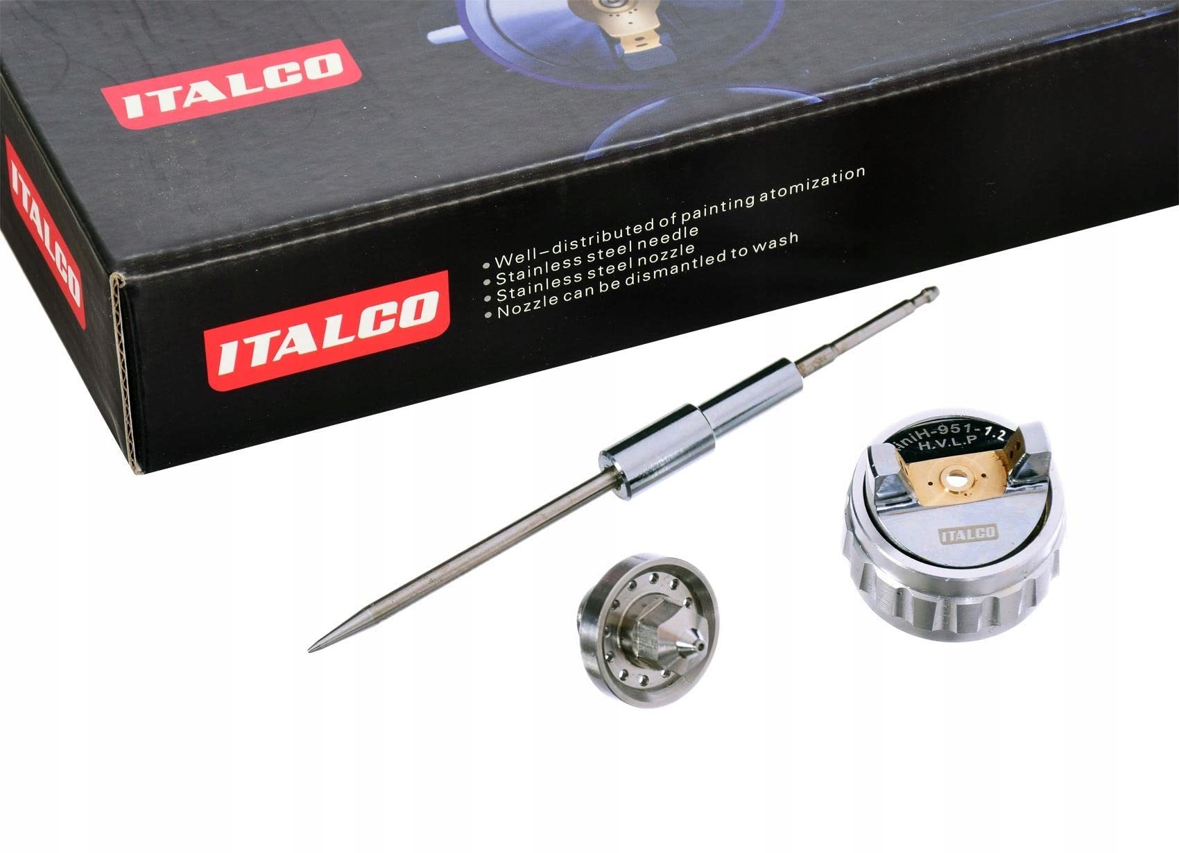 Buse De Rechange HVLP 1.2 Mm Pour Pistolet De Pulvérisation Italco H-951 - Compatible Avec Peinture Et Vernis - 8