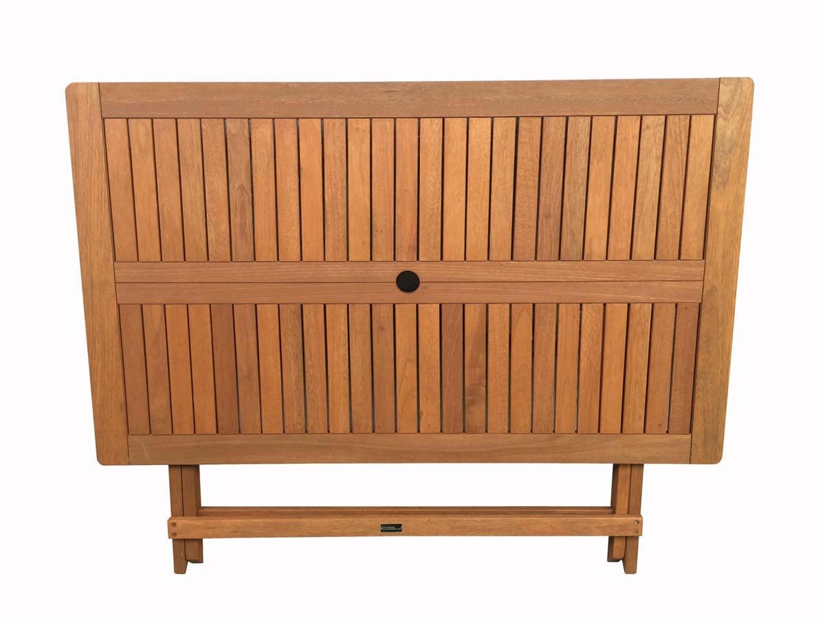 Habitat et Jardin Mesa Plegable en Madera exótica Hong Kong - Maple - 135 x 80 cm - Marrón Claro