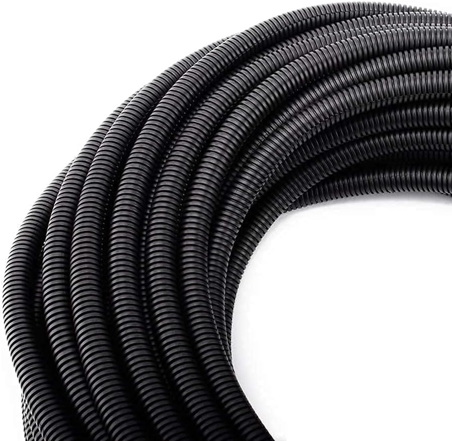 ZhiYo 50FT 3/8” Wire Loom & 50PCS Heat Shrink Butt Connectors