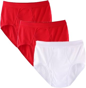 Maiyifu-GJ Mens Solid Colour Breathable Underpants Comfort Moisture-Wicking Briefs Cotton Stretch Underwear Color3 3pc,XX-Large