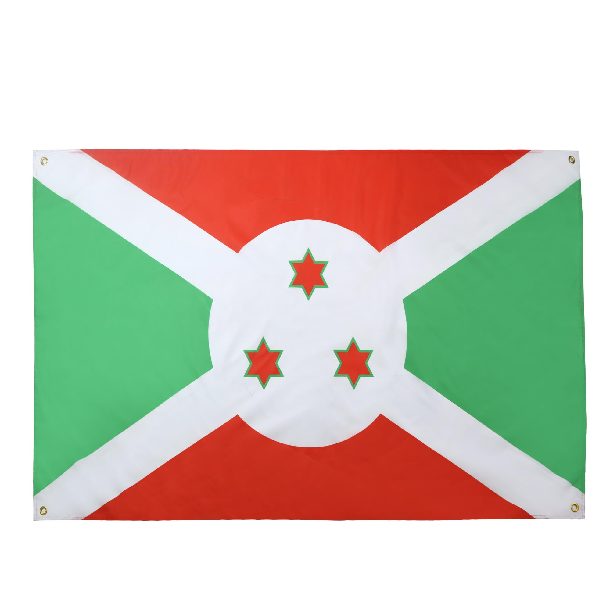 AZ FLAG Burundi Flag 150 x 90 cm with 4 Eyelets for Balcony or Wall, 1 Pièce