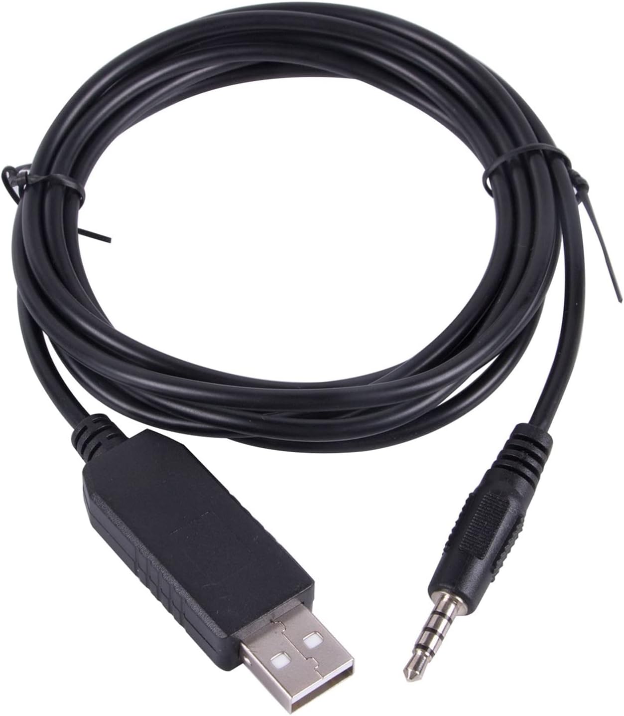 PL2303TA USB to RS232 Serial Adapter Converter Data Transmission Cable Compatible Compatible with USB-RS232-3.5MM AJ, 6FT, Standard
